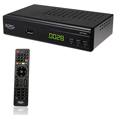 Bild av XORO HRS 8659 digital DVB S2 HDTV satellitmottagare, HDMI och SCART anslutning, stöder unik, ljudutgång, USB 2.0 mediaspelare