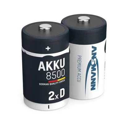 Bild av Ansmann 5035362 Batteri laddningsbart, Mono D, NiMH, 2 pack