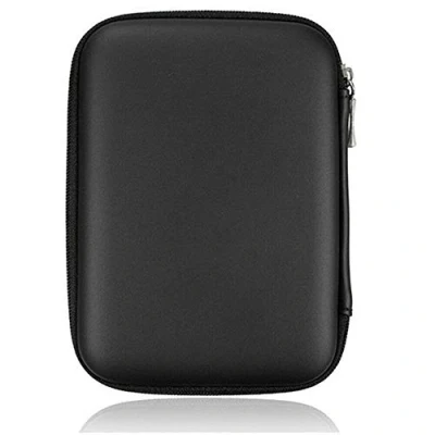 Bild av Extern hårddisk bärväska för 2,5 tum stötsäker bärbar skyddspåse skyddsväska resväska USB HDD EVA bärbart förvaringskabelfodral (svart)