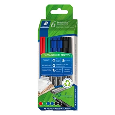 Bild av Staedtler Lumocolor® permanent pen 318 6 pcs. cardboard box