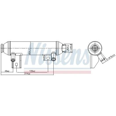 Bild av NISSENS 989419 Refroidisseur EGR sans bypass de dépression ALFA ROMEO: GT, 156 Berline, 147, FIAT: BRAVO 2