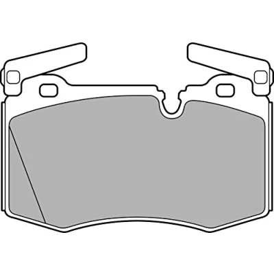 Bild av DELPHI LP2235 Jeu de plaquettes frein préparé pour indicateur d&#039;usure avec tôle anti bruit sans accessoires MINI: Clubman, 3/5 portes, Cabriolet