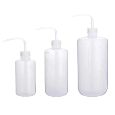 Bild av 250 ml 500 1 000 plast säker tvättflaska, labbklämflaska med smal mun och skaletiketter, sprutflaska för växt blomma suckulent vattning 3 pack