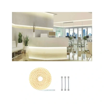 Bild av Paulmann 71042 LED remsa MaxLED 500 20 m varmvit IP20 inkl. 1 x 72 watt dimbar silverplast 2700 K