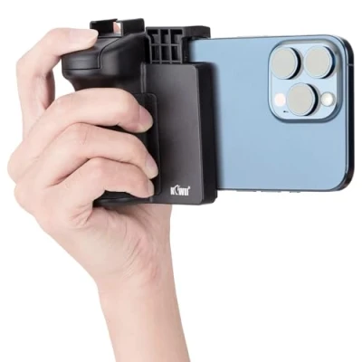 Bild av KIWIFOTOS Smartphone Trådlös Fjärrkontroll med Handtagshållare Stabilisator för Selfie Vlog Video Kompatibel iPhone 13 12 11 XS X XR 8 7 6S Galaxy Mate MI etc. Mobil 5985mm Bredd