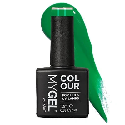 Bild av Mygel av Mylee Nail Gel Polish 10ml [Groovy Green] UV/LED Soak Off Art Manicure Pedicure for Professional, Salon &amp; Home Use [Autumn/Winter 2022] Långvarig lätt att applicera