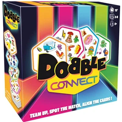 Bild av Asmodee Dobble Connect Snabbverkande kortspel Åldrar 8+ 28 spelare 20 minuters speltid