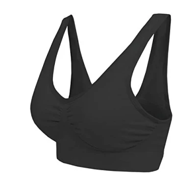 Bild av Boolavard bekväm behå, klassisk dambustier, push up och utan bygel, 1 pack 3 pack, svart, XXL