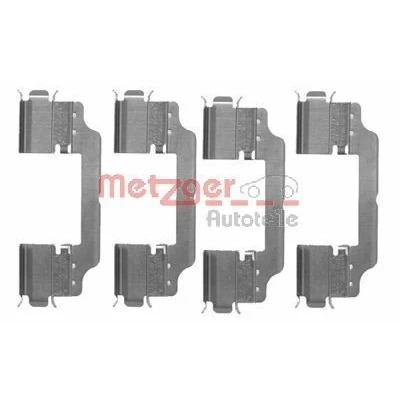 Bild av METZGER 109 1716 Kit d&#039;accessoires, plaquette de frein à disque MERCEDES BENZ: Classe E Coupe, Berline, C AUDI: A6 C7 Avant