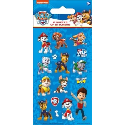 Bild av Pappersprojekt 01.70.15.046 Paw Patrol blå feststorlek klistermärke paket (6 ark), 12,5 cm x 7,5