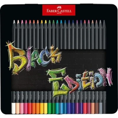 Bild av FABER CASTELL Black Edition 116425 Färgpennor, Flerfärgad, 24 stycken