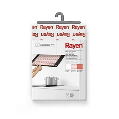 Bild av Rayen filter för köksfläkt universellt varje huva kan skäras till storlek inklusive handske med växeldisplay 57 x 47 cm