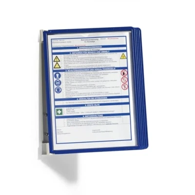 Bild av Durable 5551003 blädderpanelställ Vario® wall 5 med blå A4 fickor