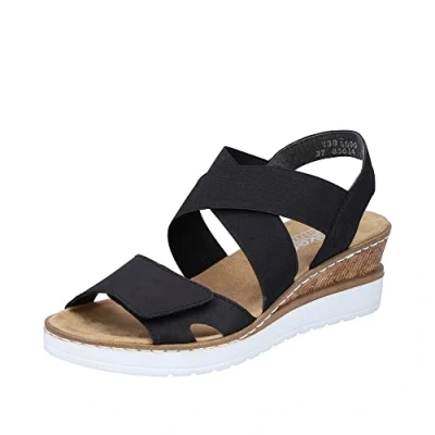 Bild av Rieker dam V38g8 Sandaler, svart 00, 42 EU
