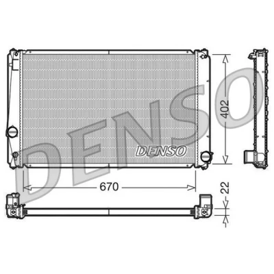 Bild av Kylare, motorkylning Denso DRM50053
