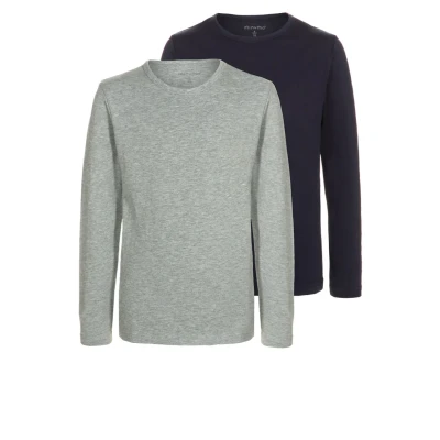 Bild av Minymo 2 PACK Långärmad tröja för barn, Storlek: 110, Dark navy