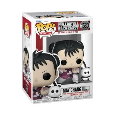 Bild av Funko POP! &amp; Buddy: FMA: B May Chang With Panda Helmetall alkemist: Brotherhood Samlarobjekt vinylfigur Presentidé Officiell vara Leksaker för barn och vuxna Anime fans