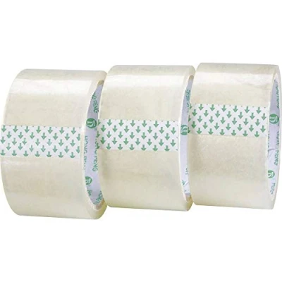 Bild av TOOLCRAFT 1563956 Förpackningsband Transparent (L x B) 50 m 48 mm 3 st