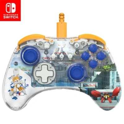 Bild av PDP REALMz Wired LED Light up Pro Controller: Tails For Nintendo Switch &amp; Switch, OLED Model, Transparent