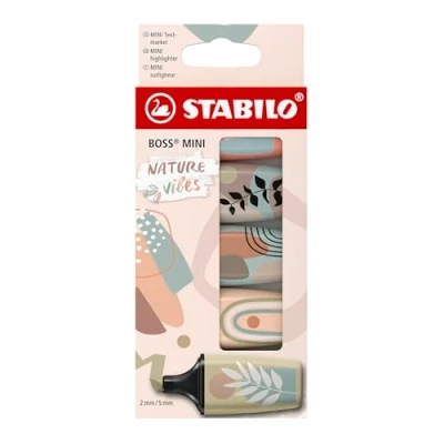 Bild av STABILO överstrykningspenna BOSS MINI Naturevibes 5 pack färger