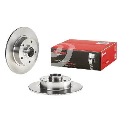 Bild av BREMBO 08.B369.27 Disque de frein 260 8 5 plein avec kit roulement roue, bague ABS RENAULT: MEGANE 3, Fluence