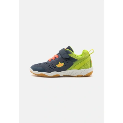 Bild av LICO KEY VS Hallenschuh Unisex Sneakers för barn, Storlek: 34, Navy/lemon/orange Textil/syntet