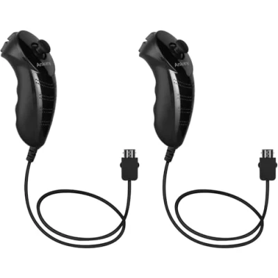 Bild av Ankey 2 pack Nunchuck fjärrkontroll ersättning för Nintendo Nunchuk Wii U konsol
