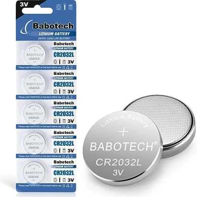 Bild av CR2032 knappcell 5 pack kompatibel med Apple AirTag batterier och mycket mer CR 2032 3V knappceller läckagesäker lång hållbarhet batterier,