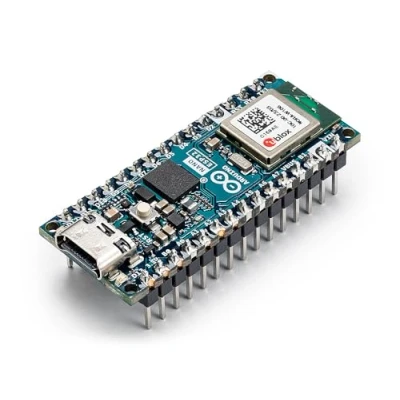 Bild av Arduino ABX00083 Nano ESP32 kort med huvuden