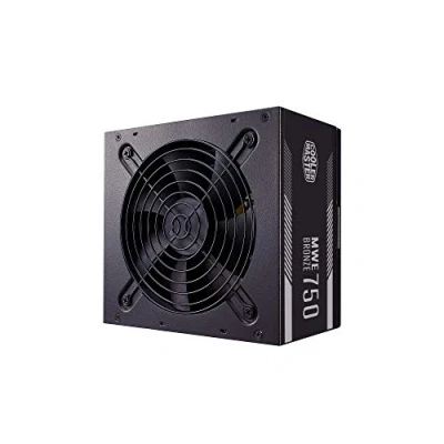 Bild av Cooler Master MWE 750 W Bronze V2 EU nätaggregat, 80 PLUS Bronze, temperaturkänslig 120 mm HDB fläkt, DC till + LLC krets med en enkel +12V lina 5 års garanti
