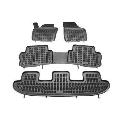 Bild av REZAW PLAST 200112 Ensemble de tapis sol Caoutchouc avant et arrière 4 noir Sur mesure VOLKSWAGEN: Sharan II