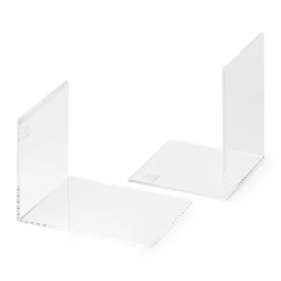 Bild av Bokstöd 10 x 8cm Maul transparent akryl 2st