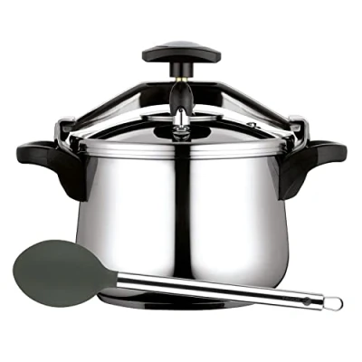 Bild av Autocuiseur à Étrier 8 L, Induction, Acier Inox. 18/10, 3 Systèmes de Sécurité FAGOR Classique Bombe Argent 802752