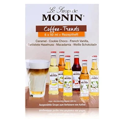 Bild av Monin Mini Smaksirap för kaffe och te, gourmetsirap, 6 stycken flaskor på 5 cl