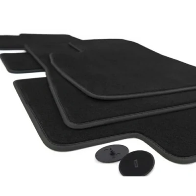 Bild av kh Teile Dörrmattor modell 3 tillbehör velour bilmattor sport tuning, delar svart