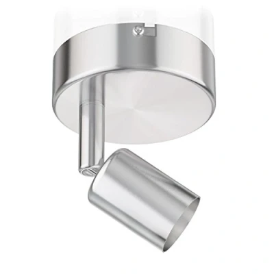 Bild av ledscom.de Taklampa/vägglampa LUNARA, matt rostfritt stål, 1x GU10 max. 25W, taklampa, takspot, takstrålkastare, spotlight, Led, lampa, inomhus, vardagsrum, kök, hall, bar, tak