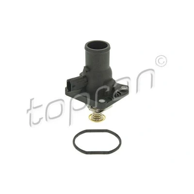 Bild av TOPRAN 208 521 Thermostat d&#039;eau 105 avec joint d&#039;étanchéite capteur boîtier, Boîtier métallique OPEL: Astra J 5 portes, Mokka / X