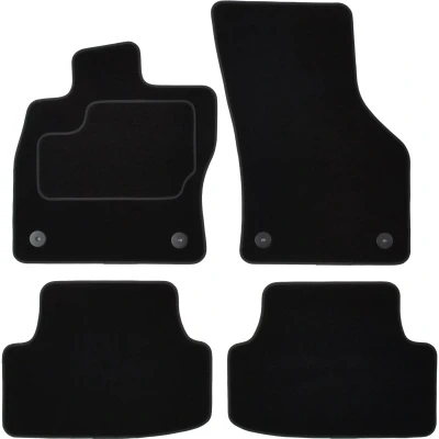 Bild av MAMMOOTH A041 SET130 PRM 01 Ensemble de tapis sol Textile avant et arrière 4 noir Sur mesure SEAT: Leon III 3/5 portes
