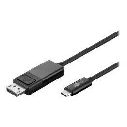Bild av USB C till Displayport kabel 4K 60Hz från Goobay 1,2m
