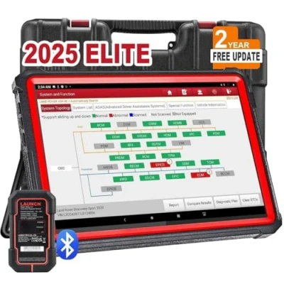 Bild av Launch X431 PRO3S+ V5.0 OBD2 Diagnosenhet OE nivå Full System Scanner med ECU Kodning, Dubbelriktad Kontroll, FCA Diagnosverktyg för Bilar 35+ återställningstjänster, ABS, EPB, DPF, BMS, SAS etc.
