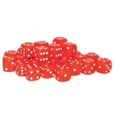 Bild av Dice 30 Red D6 10 mm av Warlord Games
