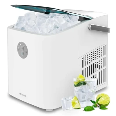 Bild av Ismaskin med Cecotec fönster, Ice Maker, Chillin&#039; 1200 GB 120 W, daglig produktionskapacitet på 12 kg, isbitar 6 8 minuter, 2 isbitsstorlekar, enkel kontroll.