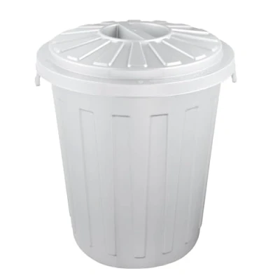 Bild av keeeper Maxi tunna med lock, polypropylen, 23 l, 36 x 42 cm, Mats, silver