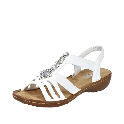 Bild av Rieker Damer 60839 sandal, Vit, 36 EU