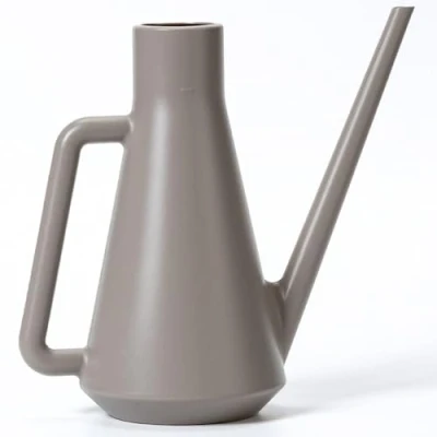 Bild av Vattenkanna Liten i Plast 1,8 L Trädgårdsvattenkanna för Krukväxter med Smal Pip Inomhusbruk och Utomhusbruk, Taupe