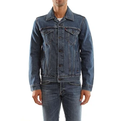 Bild av Levi&#039;s Truckerjacka för män, Medium stonewash, S