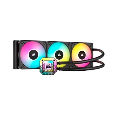 Bild av Corsair iCUE H150i ELITE CAPELLIX XT Flytande CPU Kylare Tre AF120 RGB Fläktar 360 mm Intel® LGA 1700, 1200, 115X, 2066, AMD® AM5, AM4 Inkluderad COMMANDER CORE Svart