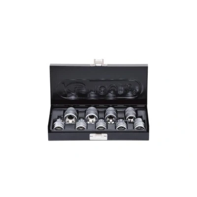 Bild av KS TOOLS 911.4410 Jeu de douilles Profilé en E Acier chrome vanadium 1/2 à tête carrée