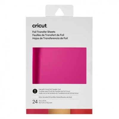 Bild av Cricut överföringsfolier Ruby [ 10,1 x 15,2 cm 24 styck ]