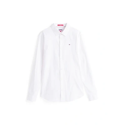 Bild av Tommy Jeans Original Stretch Fritidsskjorta, Vit, XXL